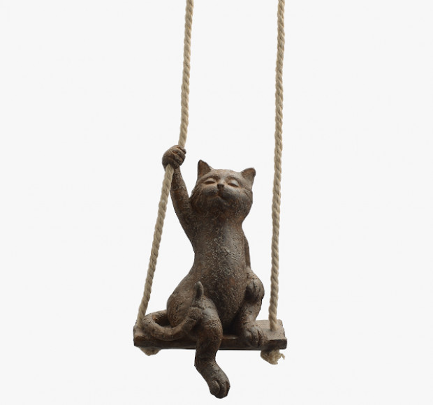 Статуэтка Кот на подвесных качелях