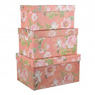Набор подарочных коробок Розовые цветы