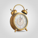 Часы будильник металлические Золотой Век