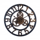 Часы лофт Механизм коричневые