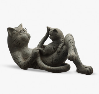 Статуэтка Кот с котенком-малышом