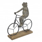 Статуэтка Лягушка-весельчак на велосипеде