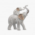Статуэтка Мама-слон со слоненком на спине