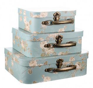 Набор подарочных коробок Голубой чемоданчик
