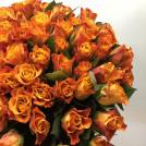 Букет 101 роза оранжевая