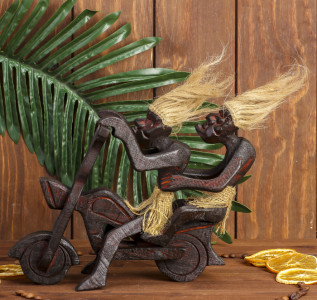 Статуэтка Аборигены на мотоцикле