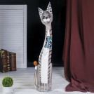 Статуэтка Серая кошка в полоску