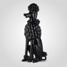 Статуэтка Черная фигура пуделя 60 см