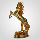 Статуэтка Декоративная золотистая фигура лошади