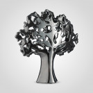 Статуэтка Дерево-Абстракция резное керамическое серебристое 34 см