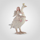 Статуэтка Девочка-ангел на сказочном лебеде