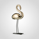 Статуэтка Фламинго интерьерный золотистый 43 см керамика