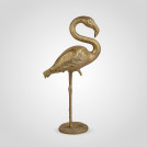 Статуэтка Фламинго интерьерный золотистый 84 см полистоун