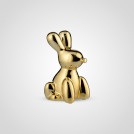 Статуэтка Кролик керамический золотистый малый