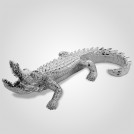 Статуэтка Серебристая фигура крокодила