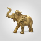 Статуэтка Слон-декор индийский царь с розочкой большой