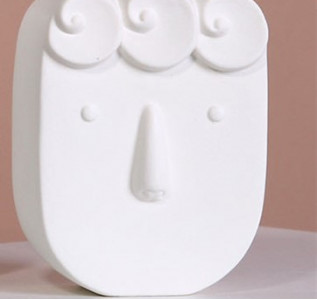 Ваза "Face" керамика, белый, 13,5 см