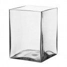 Ваза "Квадратная" стеклянная, прозрачная 20 см